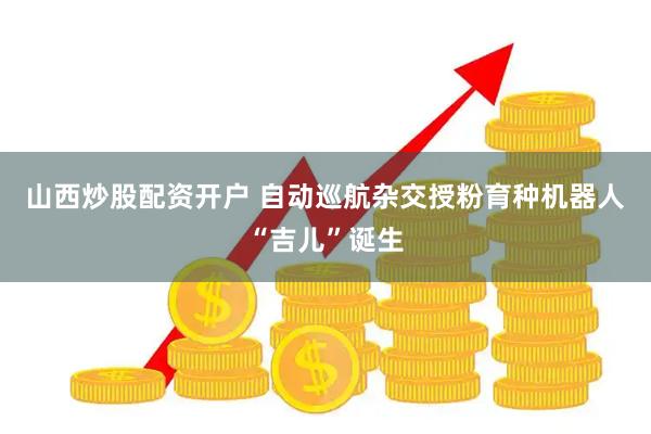 山西炒股配资开户 自动巡航杂交授粉育种机器人“吉儿”诞生