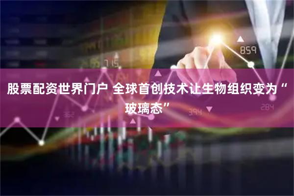 股票配资世界门户 全球首创技术让生物组织变为“玻璃态”