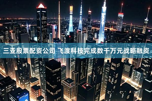 三亚股票配资公司 飞渡科技完成数千万元战略融资